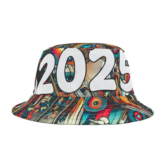 New Years 2025 Colorful Bucket Hat - Trendy Summer Accessory for Festivals and Celebrations