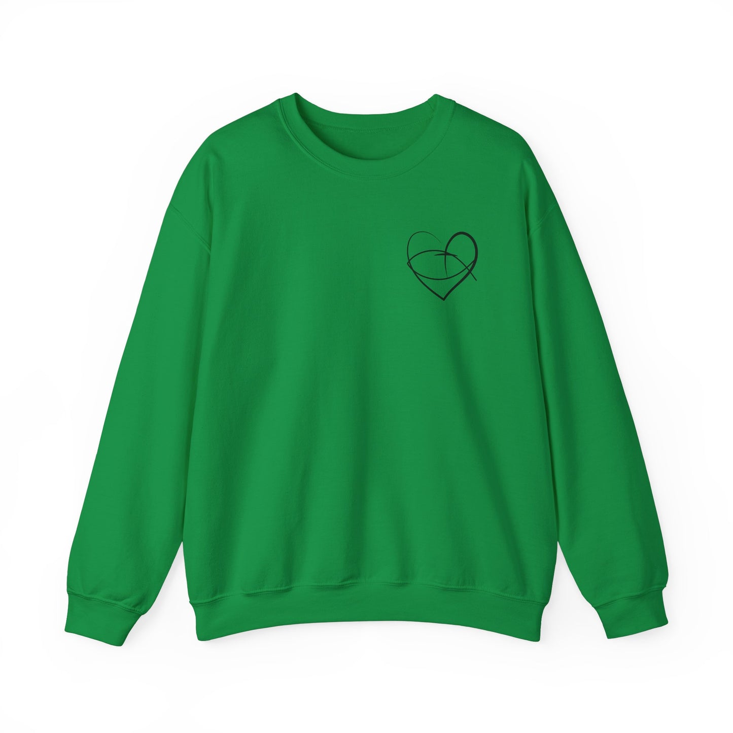 Faithful Heart Unisex Crewneck Sweatshirt - Jesus Design