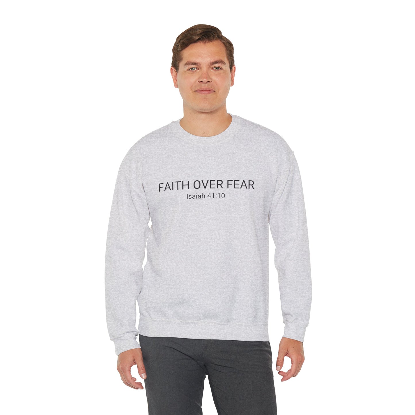 Faith Over Fear Unisex Crewneck Sweatshirt - Comfort & Inspiration