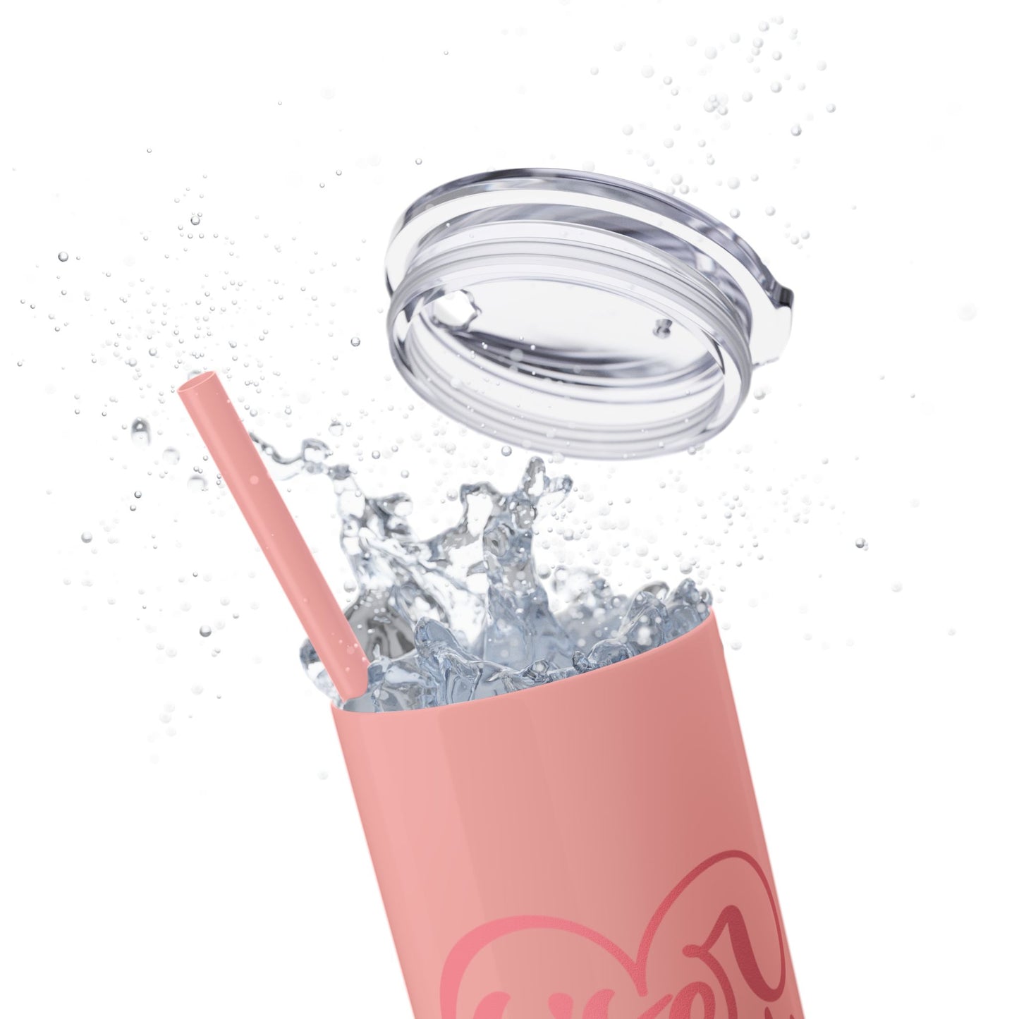 Sister Squad Skinny Tumbler with Straw - 20oz Drinkware for Sisters and Friends