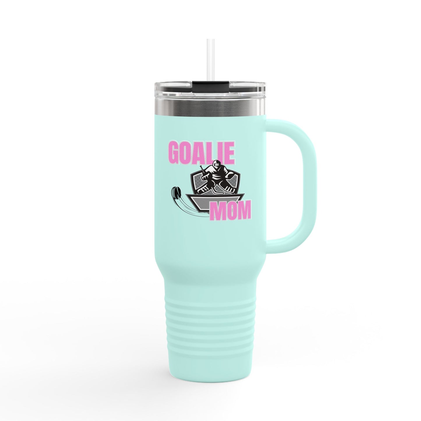 Goalie Mom Insulated Travel Mug - 40oz | Perfect for Sports Moms & On-the-Go Coffee Lovers