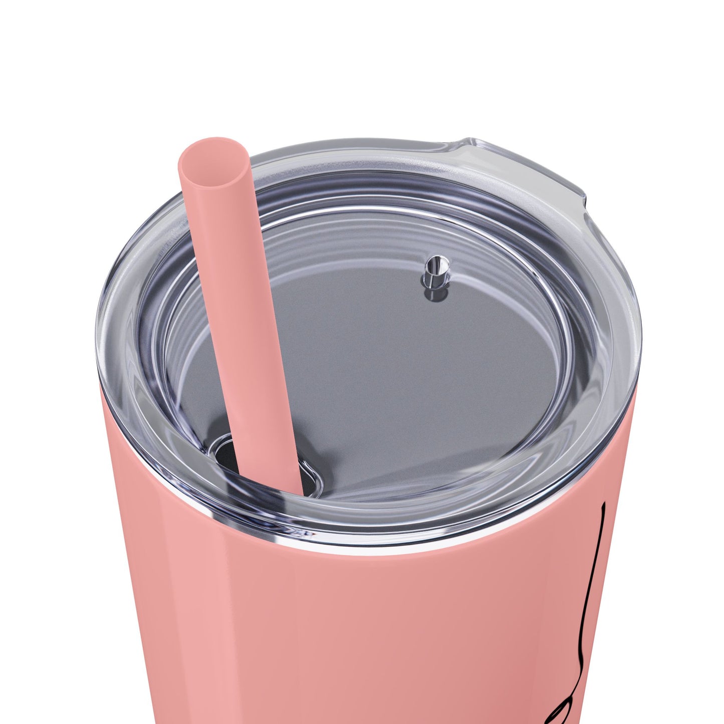 Love You Skinny Tumbler with Straw - 20oz Insulated Travel Mug