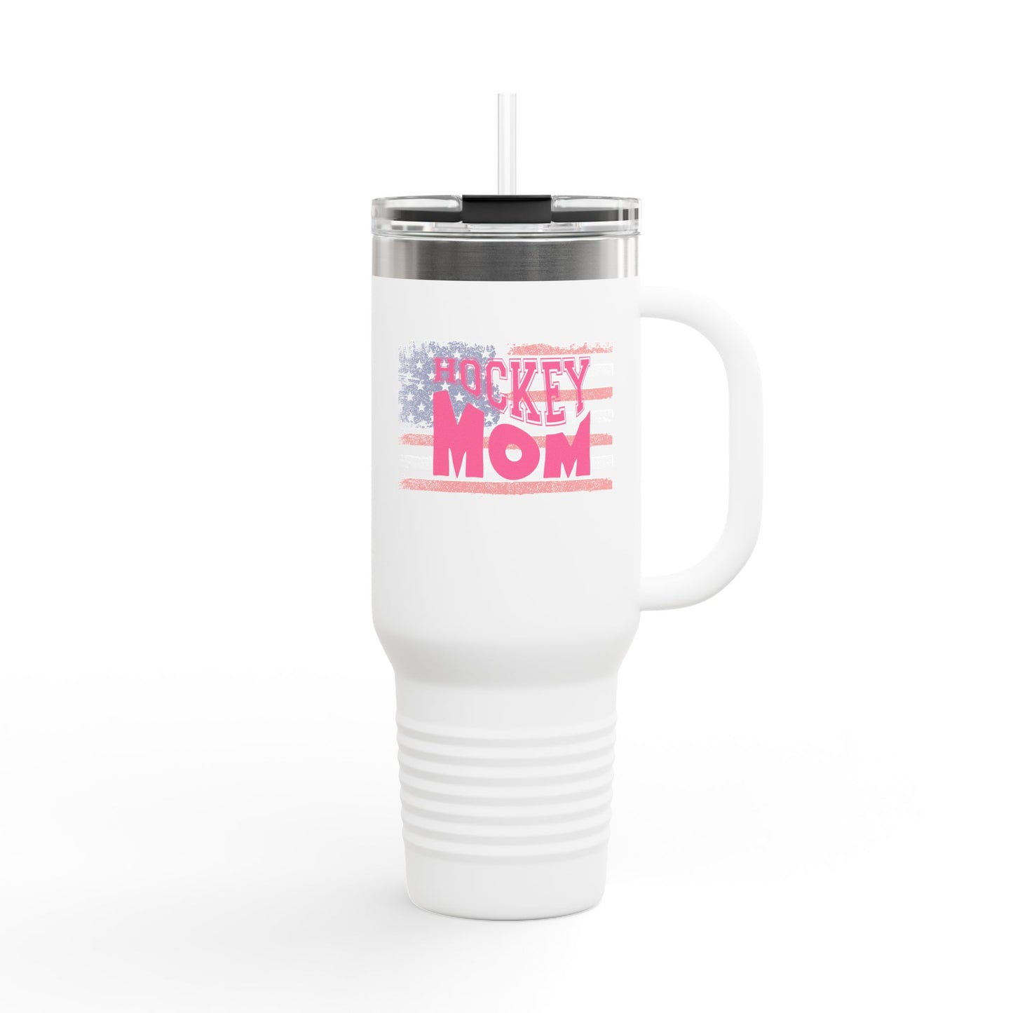 Hockey Mom America Insulated Travel Mug - 40oz | Perfect Gift for Sports Enthusiasts