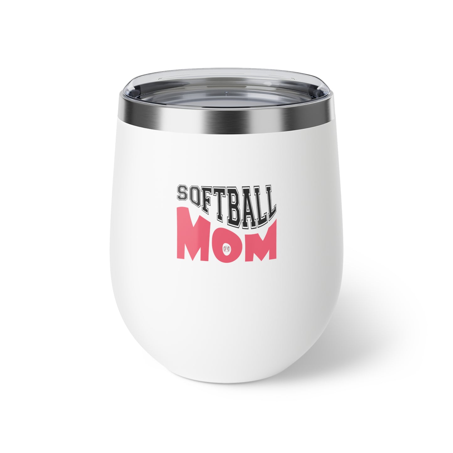 Softball Mom Copper Insulated Cup - 12oz Travel Mug for Moms