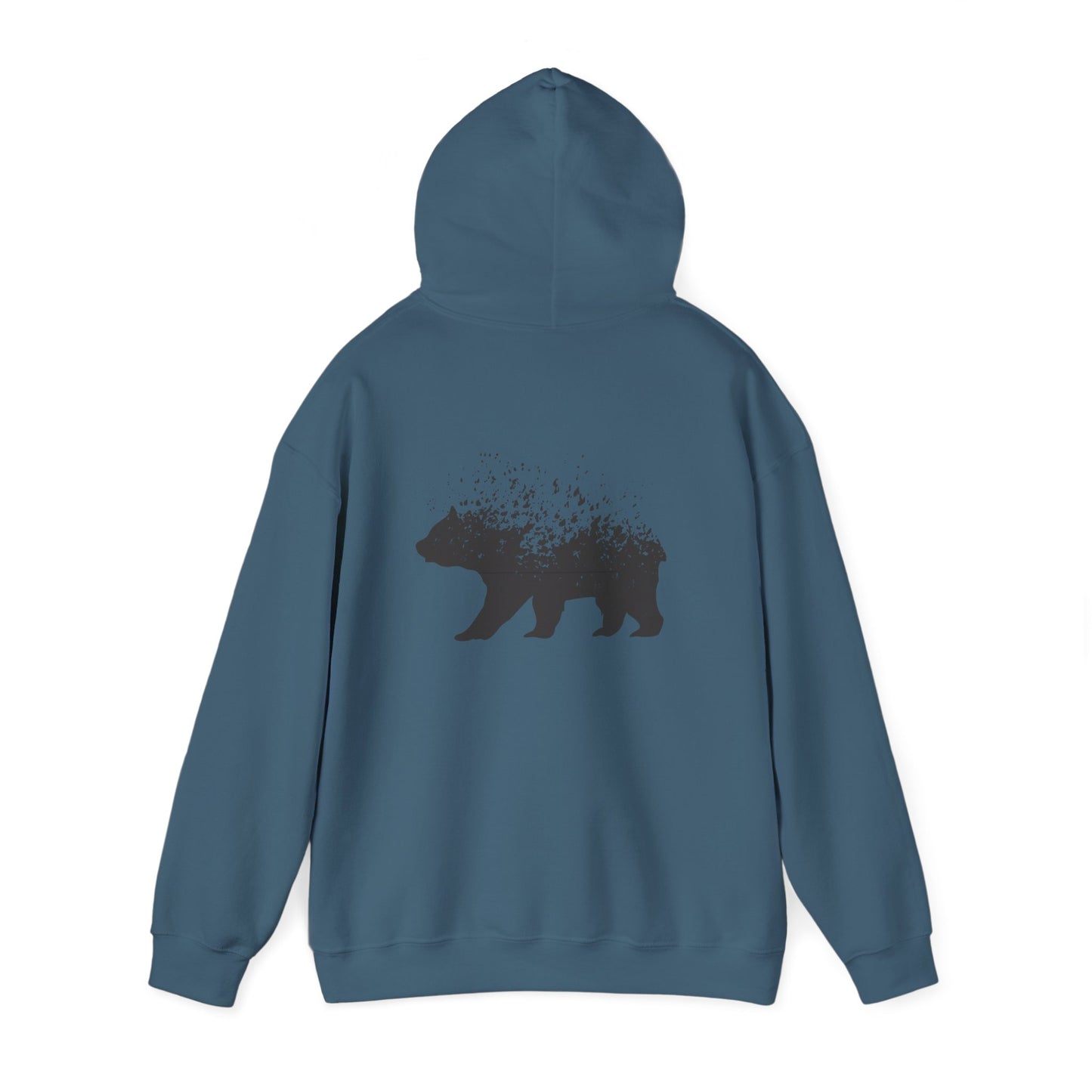 Nature-Inspired Bear Hoodie | Unisex Heavy Blend™ Sweatshirt | Cozy Forest Design