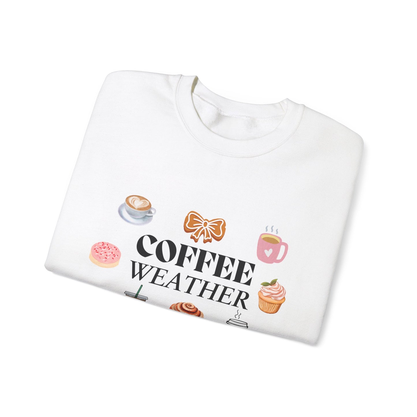 Coffee Weather Unisex Crewneck Sweatshirt - Perfect Cozy Apparel for Coffee Lovers