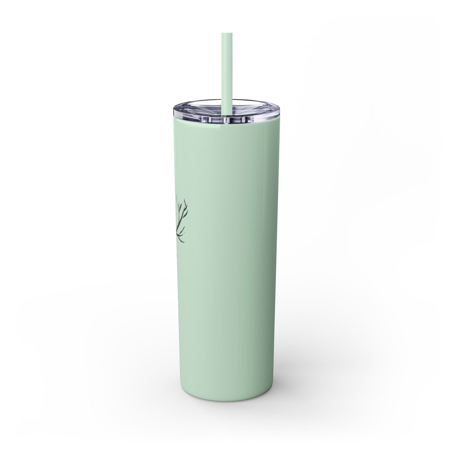 Couple's Love Birds Skinny Tumbler with Straw - 20oz | Perfect Gift for Anniversaries & Valentine's Day