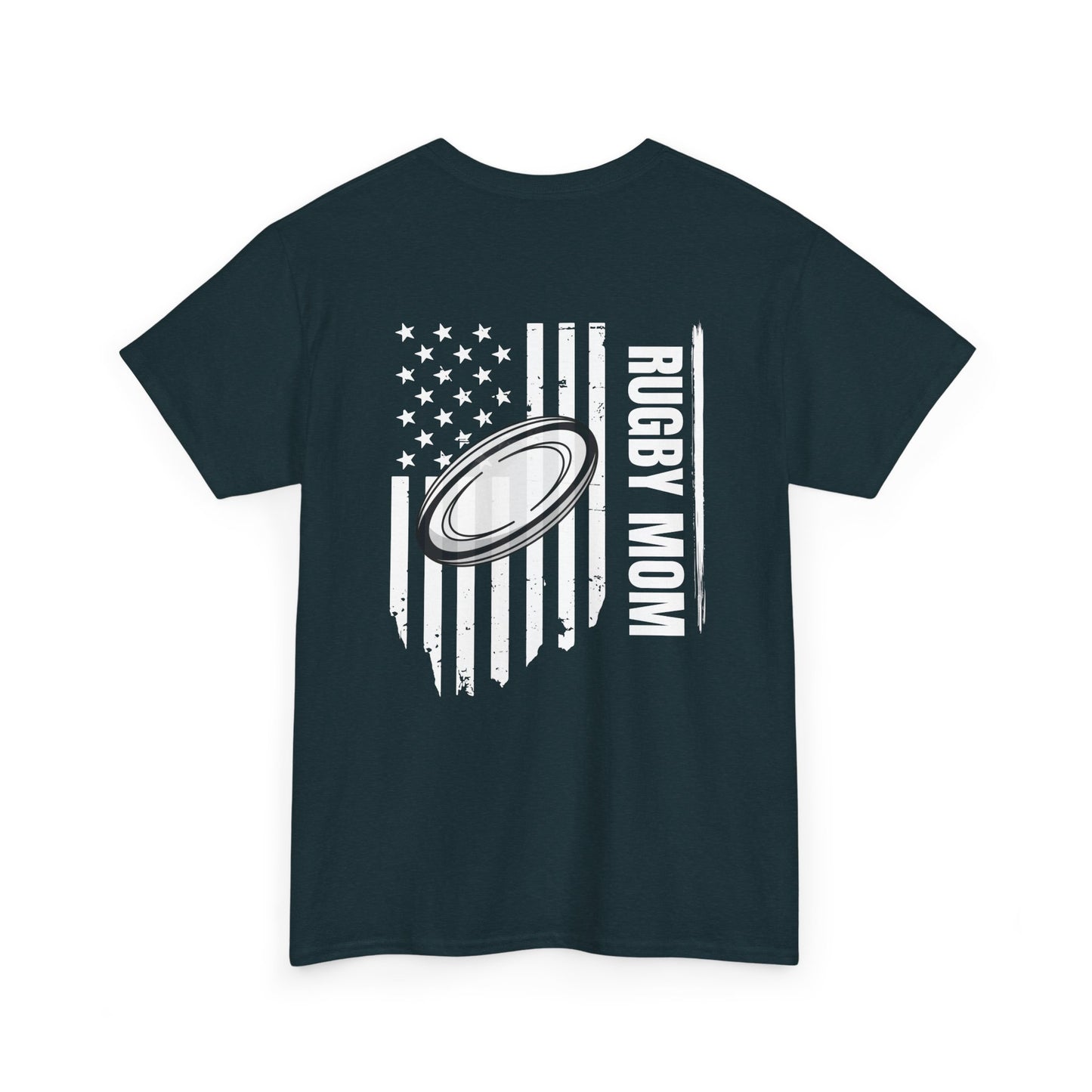 RUGBY mom America - Stylish Football Graphic Tee for Game Day Enthusiasts
