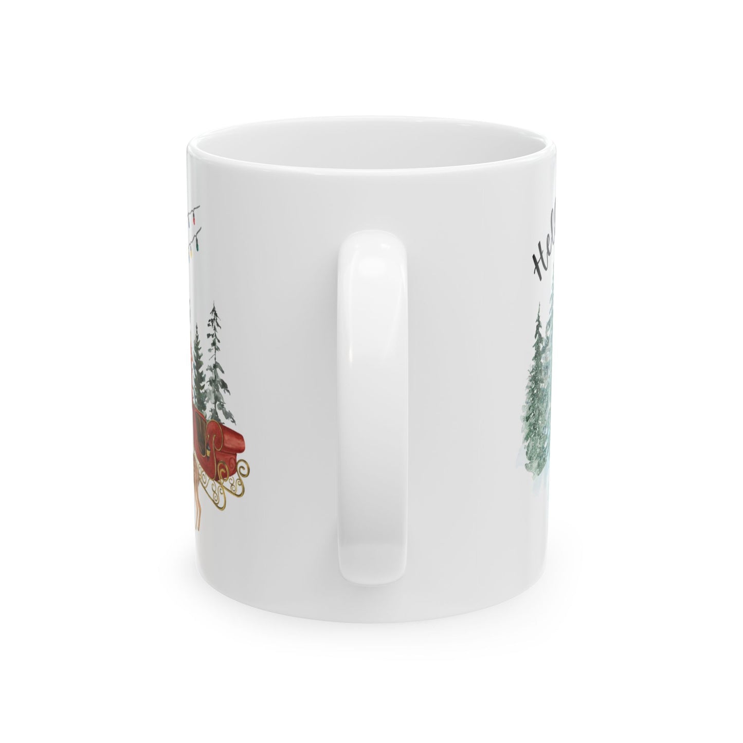 Festive Holiday Ceramic Mug - 11oz & 15oz Options - Perfect for Christmas Cheer