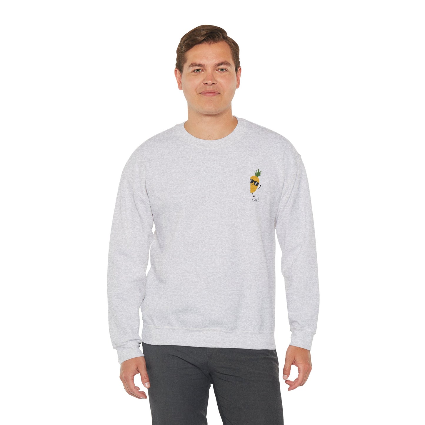 Tropical Vibes Crewneck Sweatshirt - Cool Pineapple and Palm Tree Design