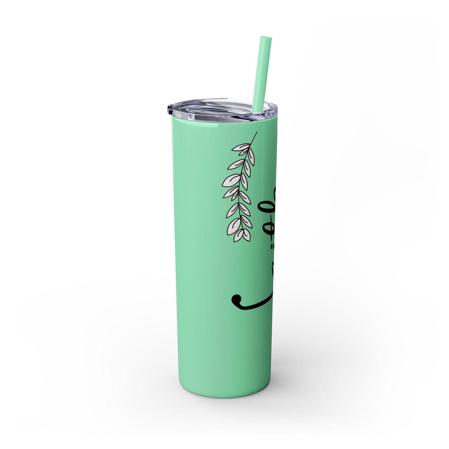 Inspirational Faith Skinny Tumbler with Straw | 20oz Drinkware