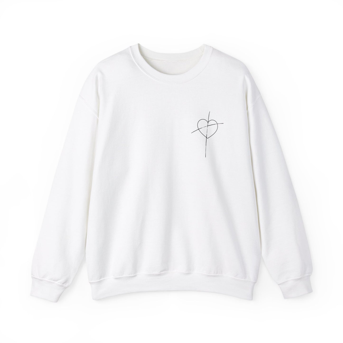 Saved By Grace Unisex Crewneck Sweatshirt - Inspirational Spirit Wear