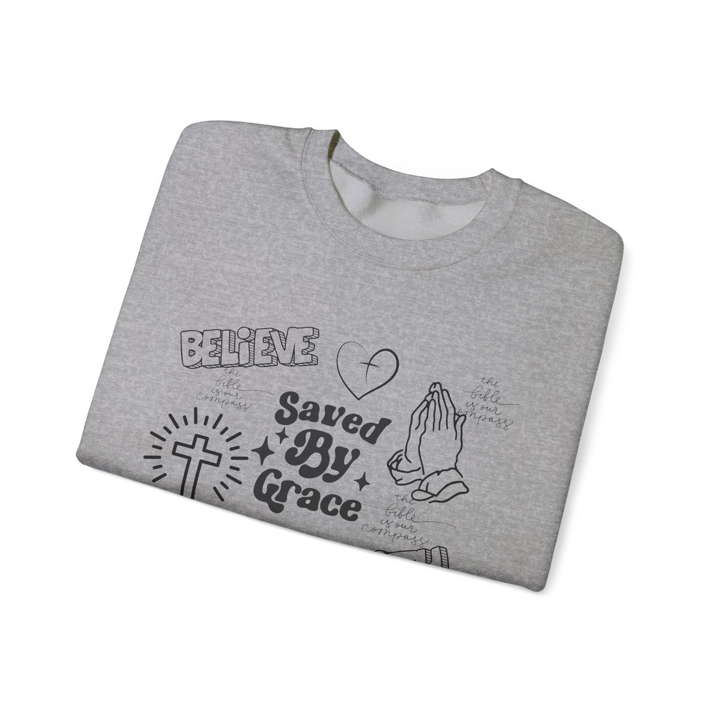 Faith & Grace Crewneck Sweatshirt - Unisex Heavy Blend™ - Perfect for Everyday Inspiration