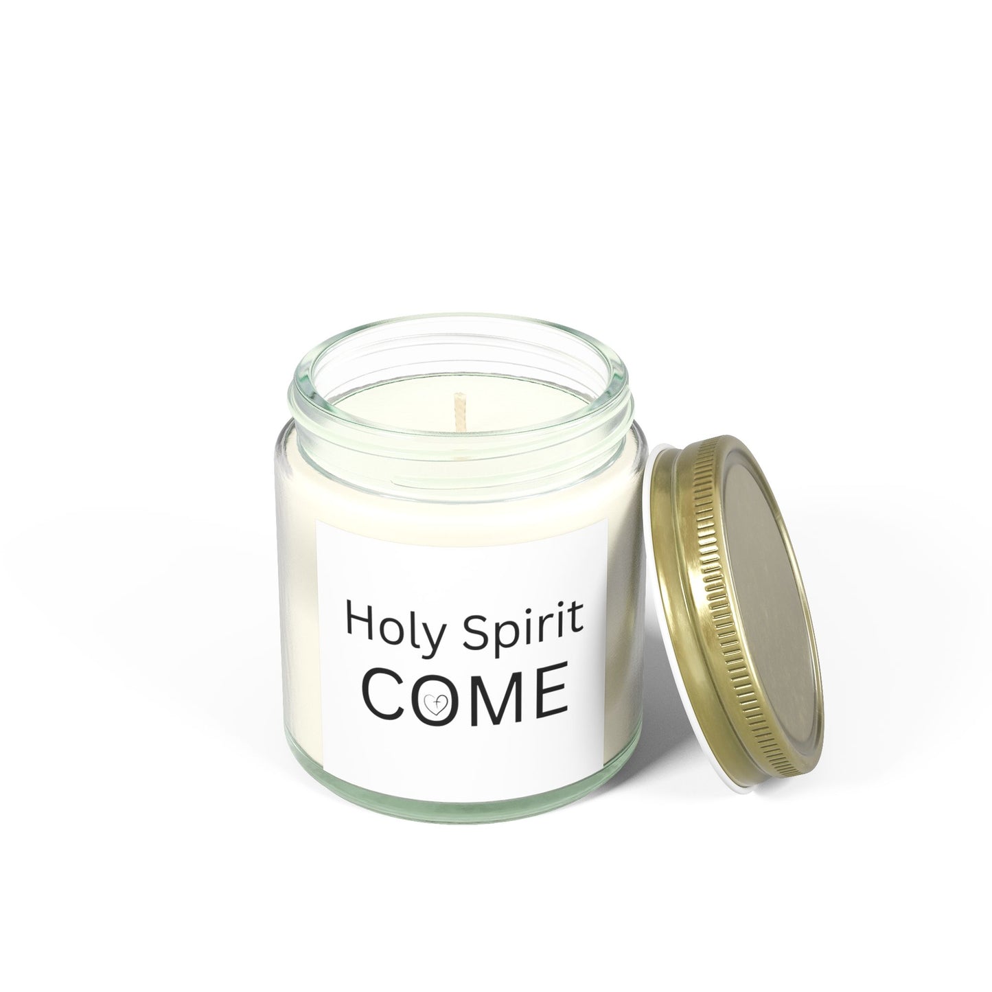 Holy Spirit Scented Candle - Coconut Apricot Wax (4oz & 9oz) - Soothing Aromatherapy for Spiritual Connection