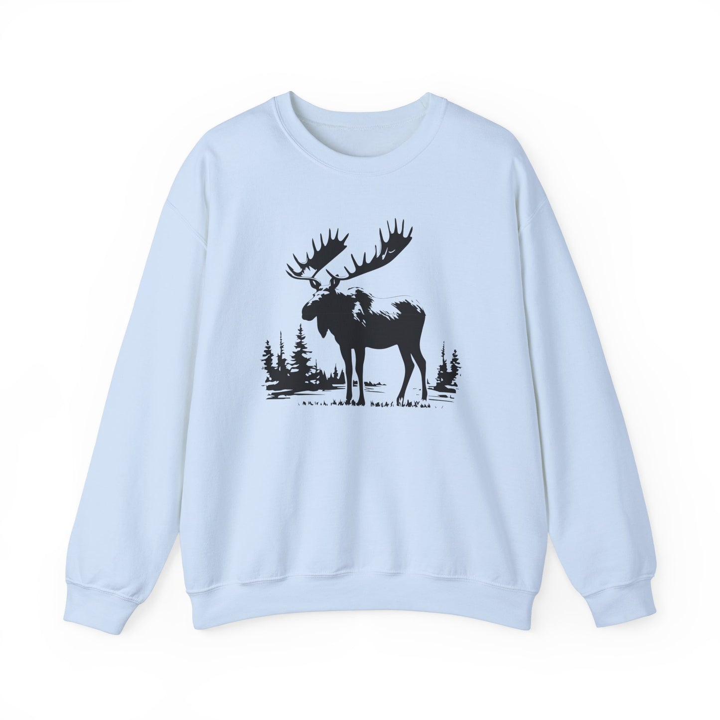 Moose Graphic Unisex Crewneck Sweatshirt - Cozy Nature Apparel