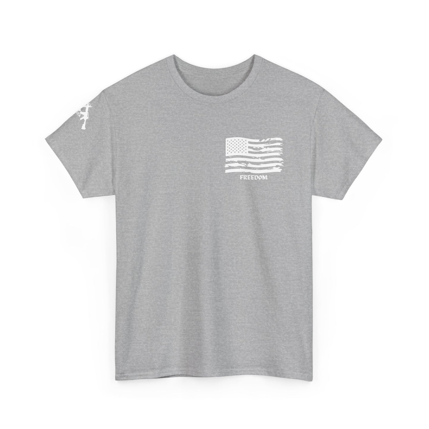 Patriotic Freedom Flag Unisex Heavy Cotton Tee