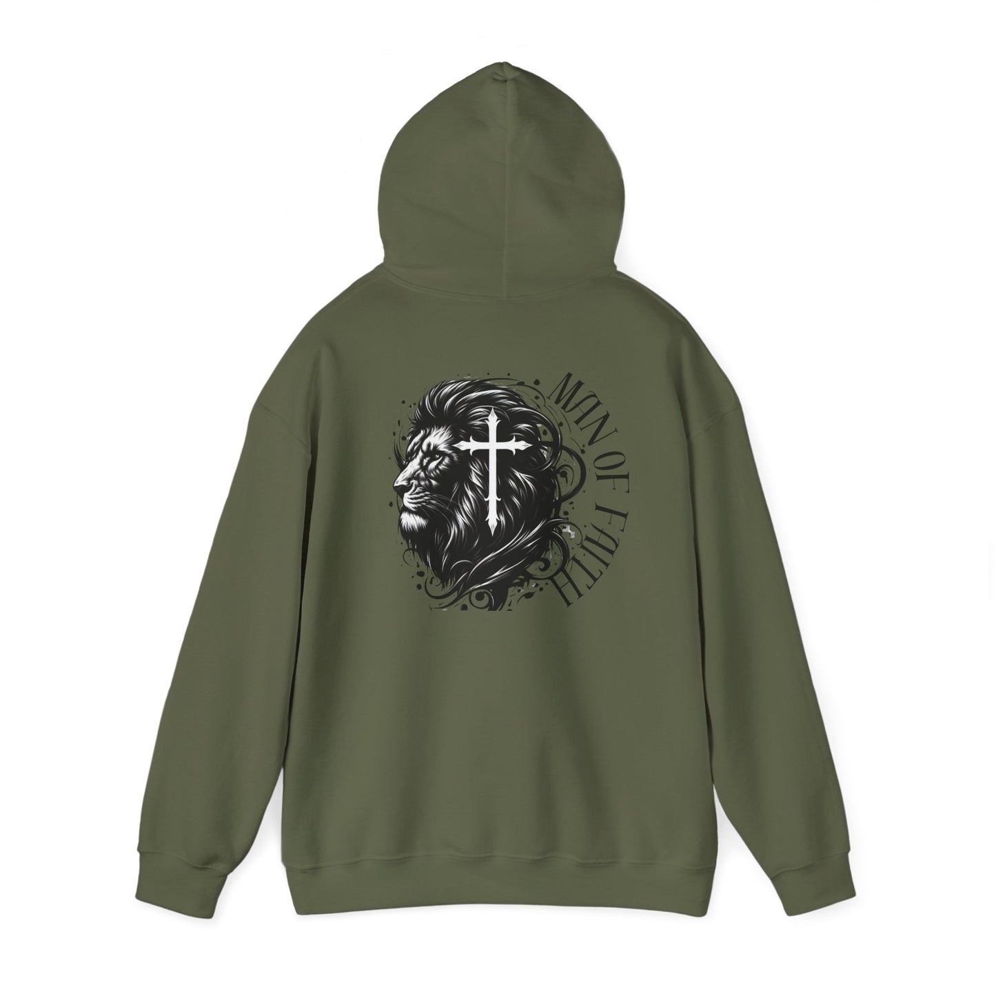 Faith-Inspired Man Of Faith Design Unisex Heavy Blend™ Hoodie