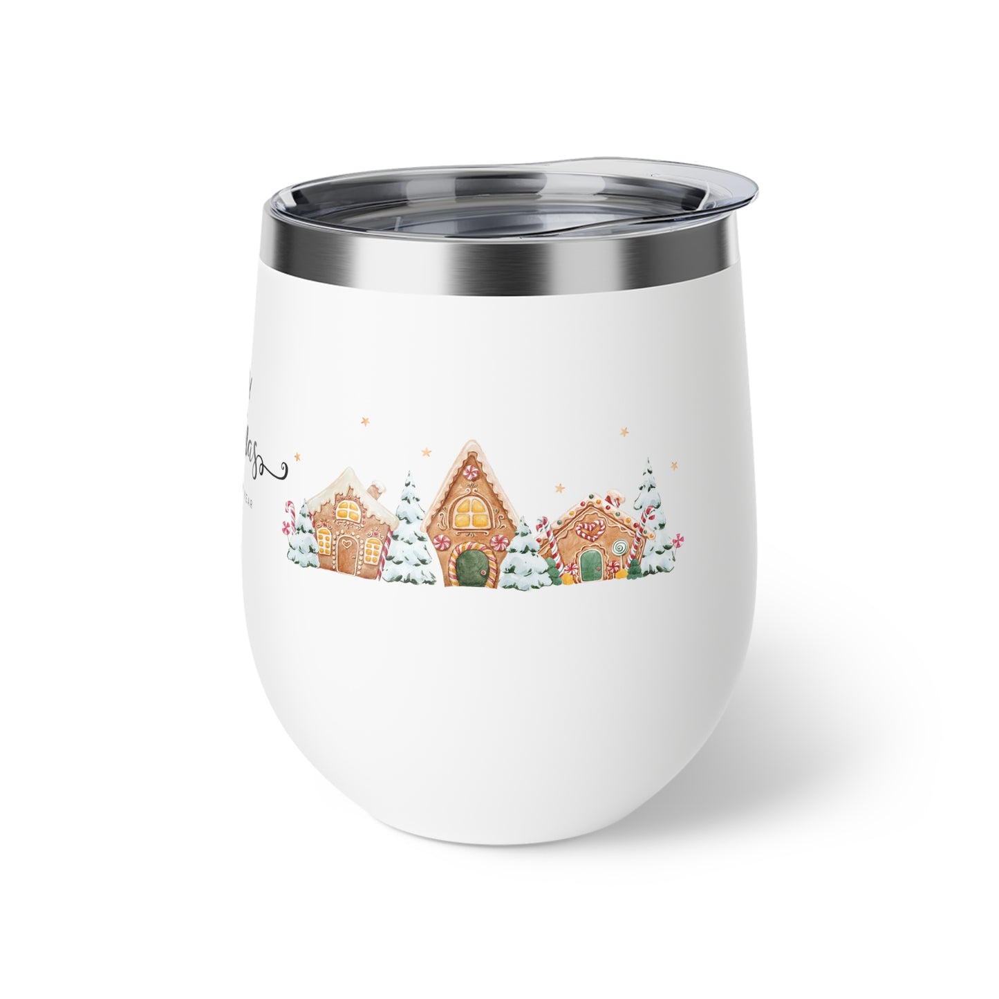 Merry Christmas Insulated Cup | 12oz Holiday Travel Mug