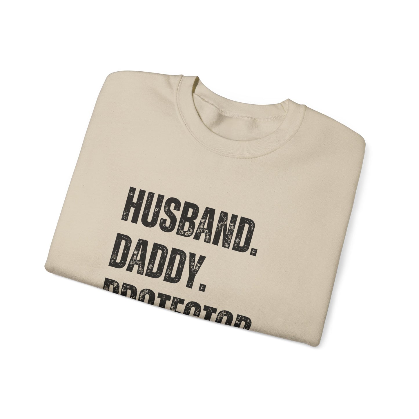 Husband Daddy Protector Hero Sweatshirt | Unisex Heavy Blend Crewneck