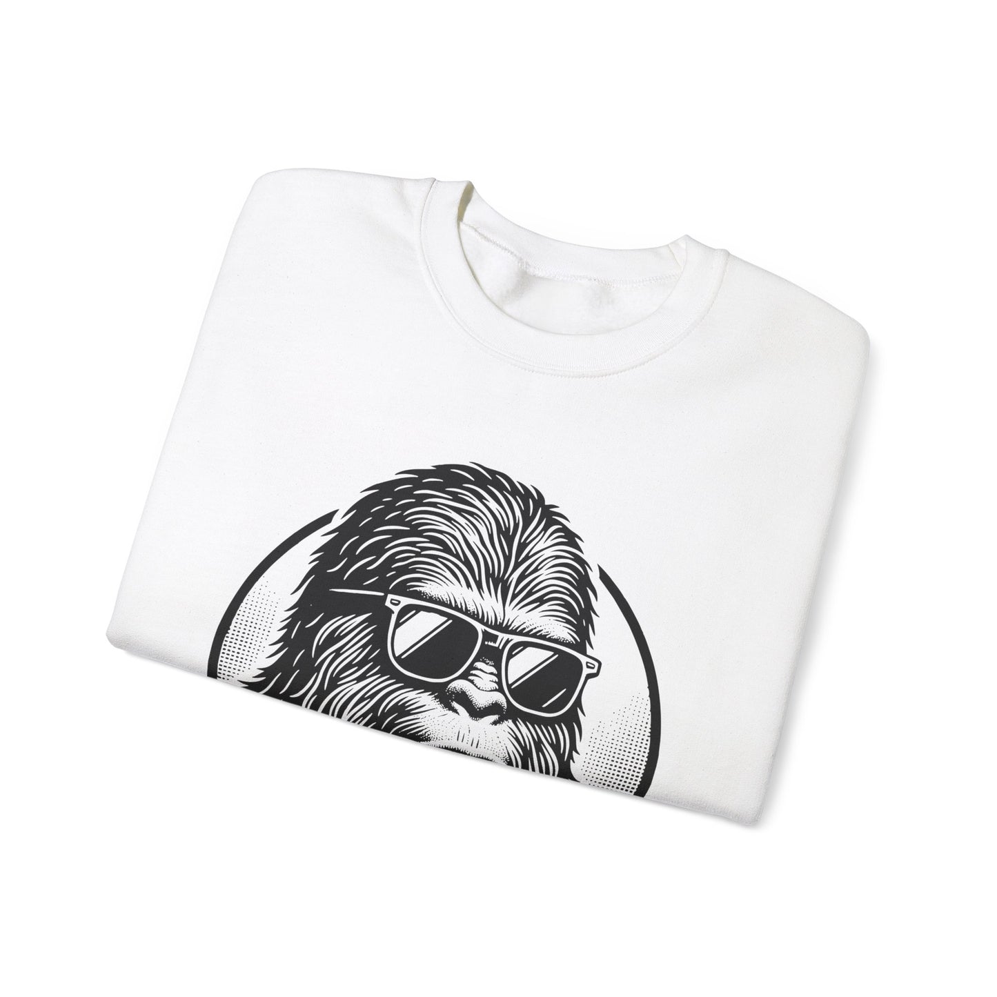 Chill Sasquatch Unisex Heavy Blend™ Crewneck Sweatshirt - Comfortable and Fun Design for Outdoor Enthusiasts
