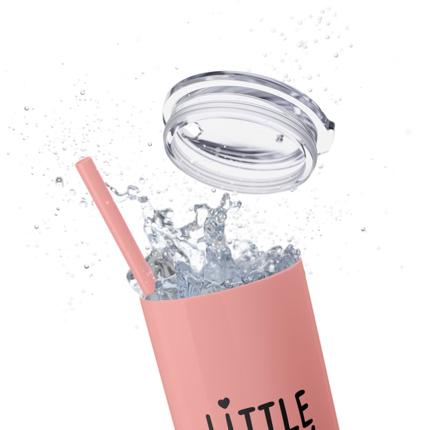 Little Sister Skinny Tumbler with Straw, 20oz - Perfect Gift for Siblings