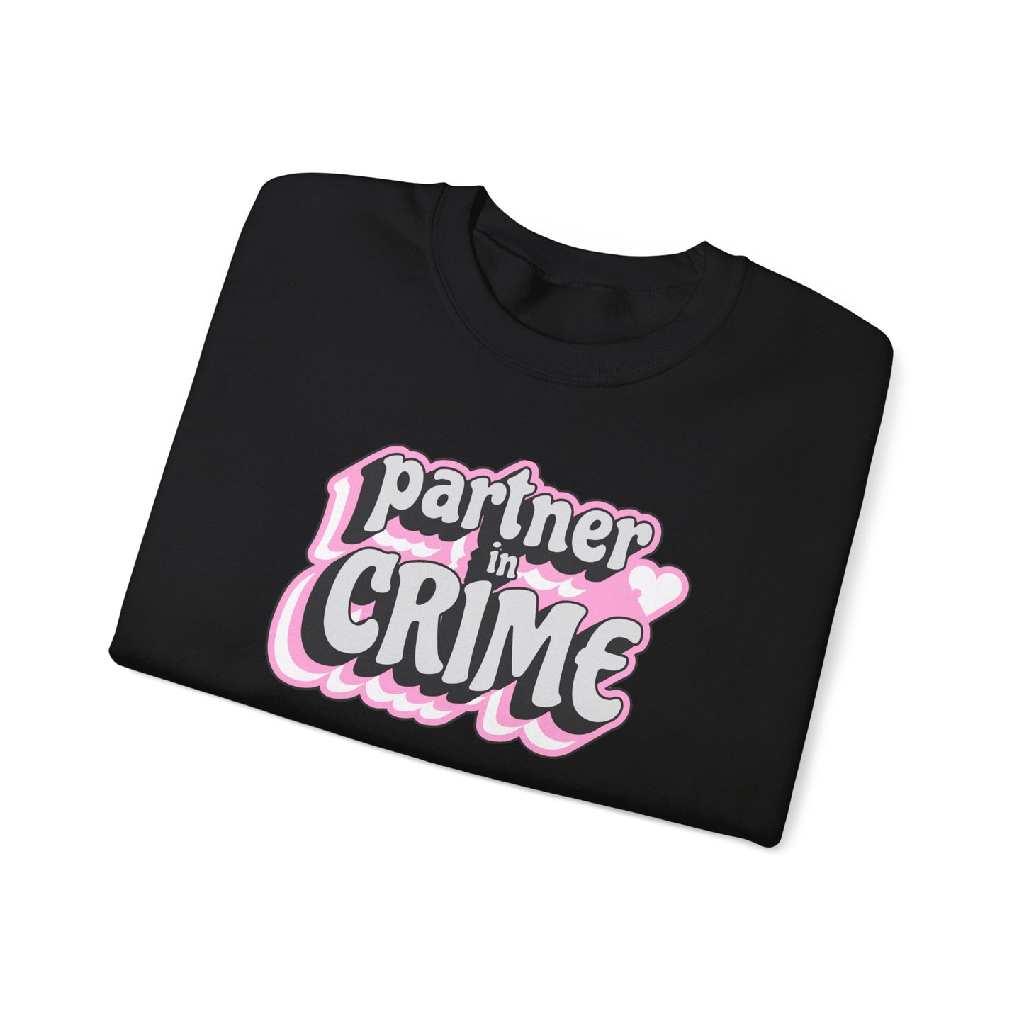 Partner in Crime Unisex Heavy Blend Crewneck Sweatshirt - Cozy Couples Apparel