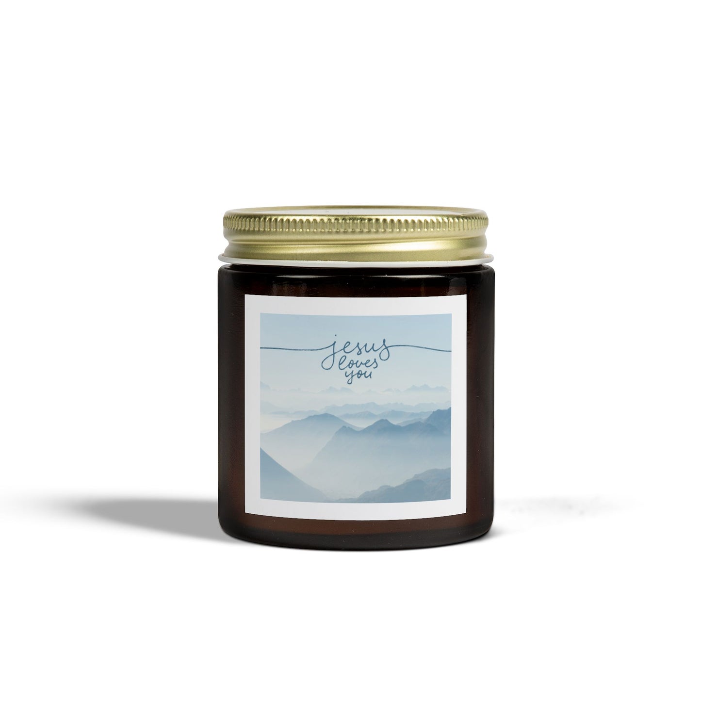 Jesus Loves You Scented Candle - Coconut Apricot Wax (4oz, 9oz) | Calm & Peaceful Home Decor