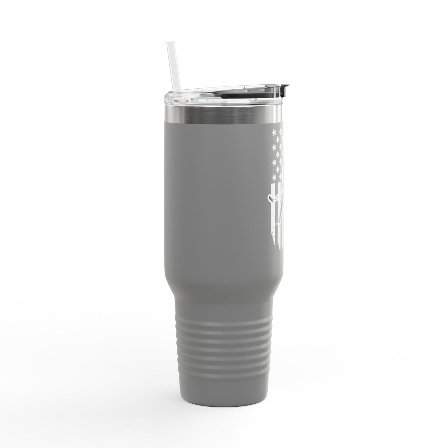 ***CUSTOM*** Patriotic Insulated Travel Mug - 40oz with Vintage Design for Sports Enthusiasts