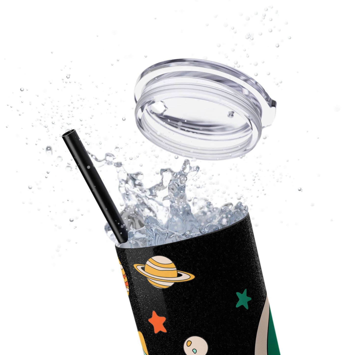 Go to the Stars Skinny Tumbler with Straw - 20oz Space Theme Drinkware