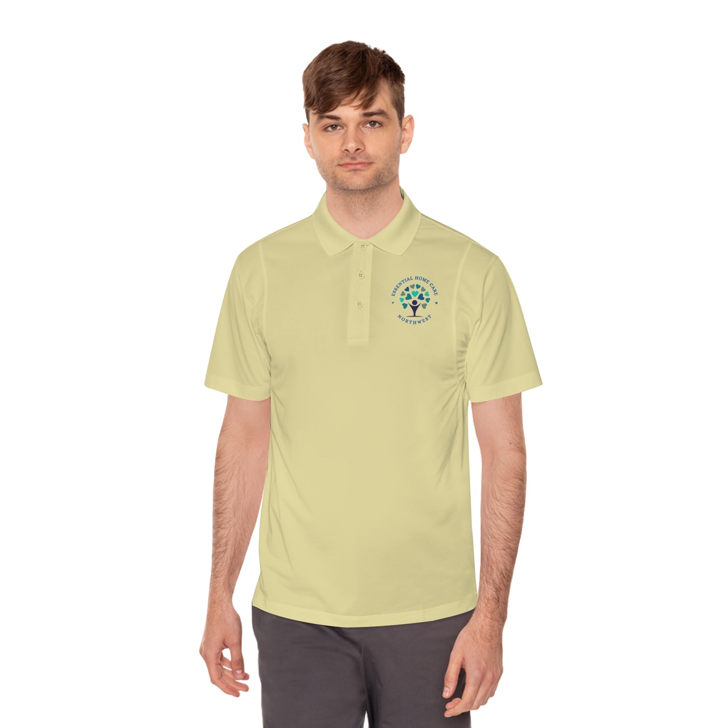 * Custom* Essential Home Care Men's Sport Polo Shirt - Comfortable and Stylish Activewear for Sports and Casual Outings