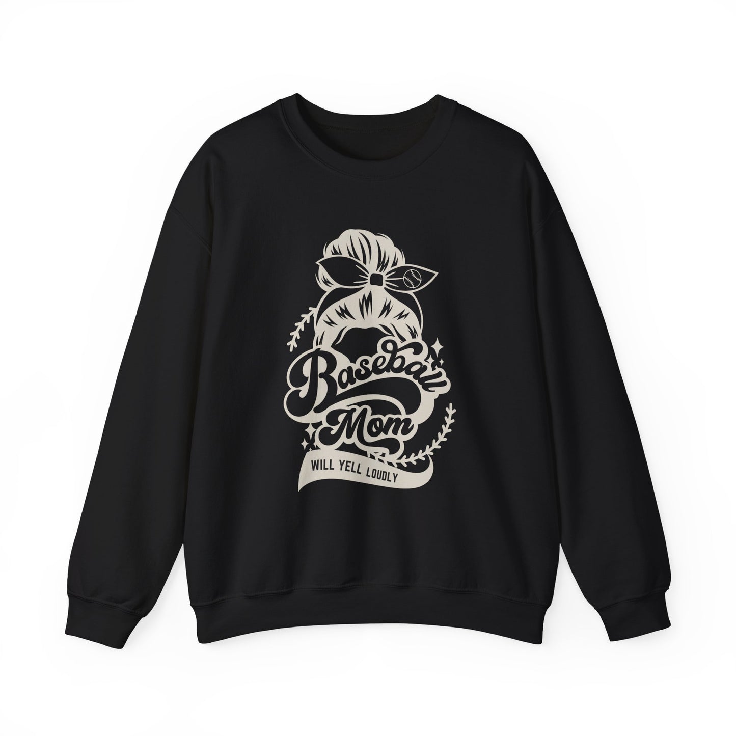 Baseball Mom Unisex Heavy Blend™ Crewneck Sweatshirt