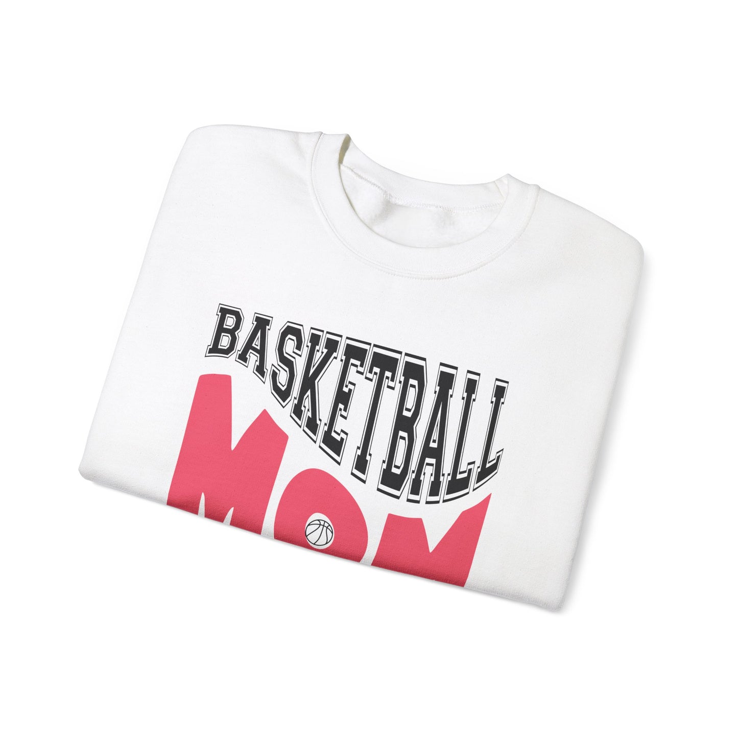 Basketball Mom Unisex Heavy Blend™ Crewneck Sweatshirt - Perfect Gift for Sports Moms