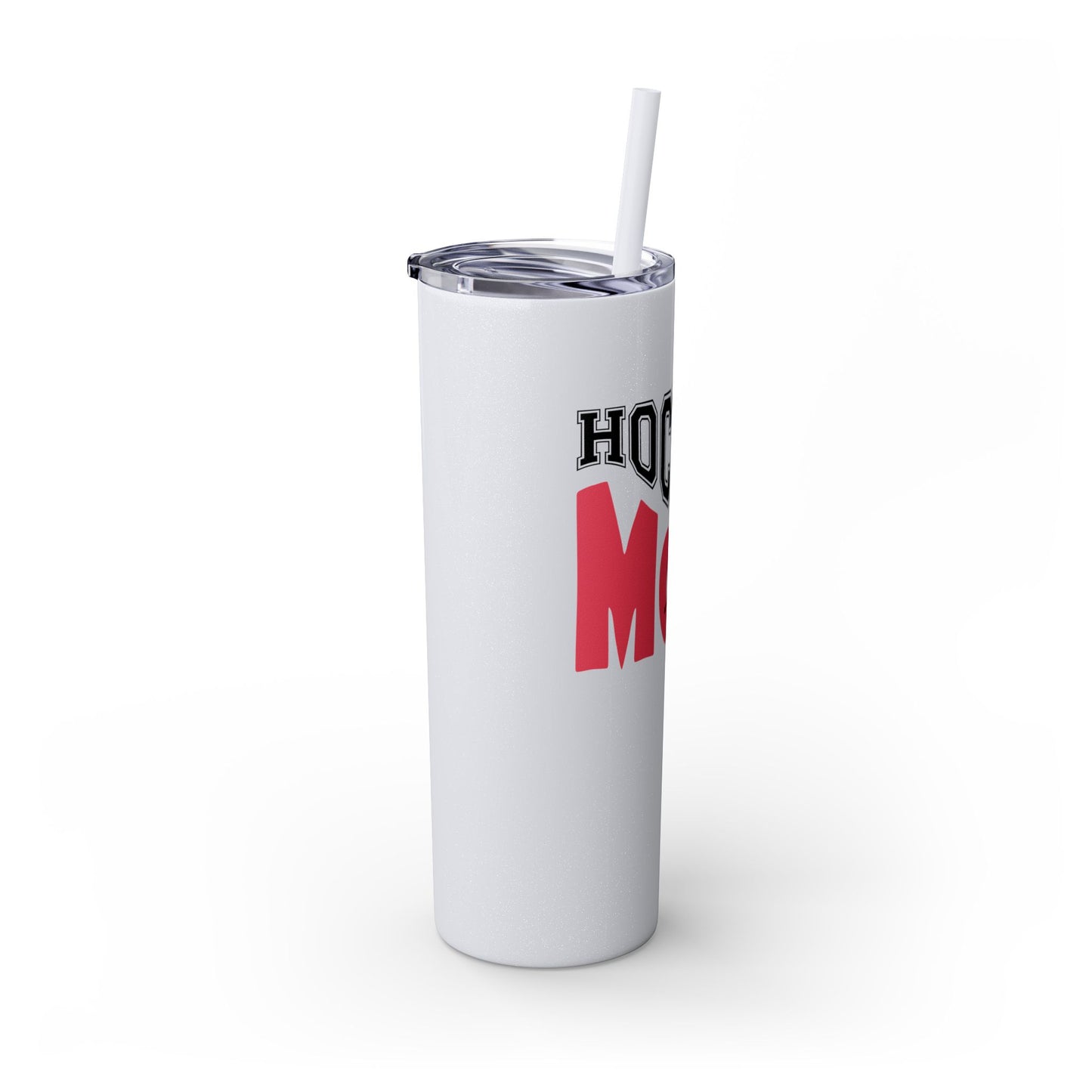 Hockey Mom 20oz Skinny Tumbler with Straw - Perfect Gift for Sports Enthusiasts