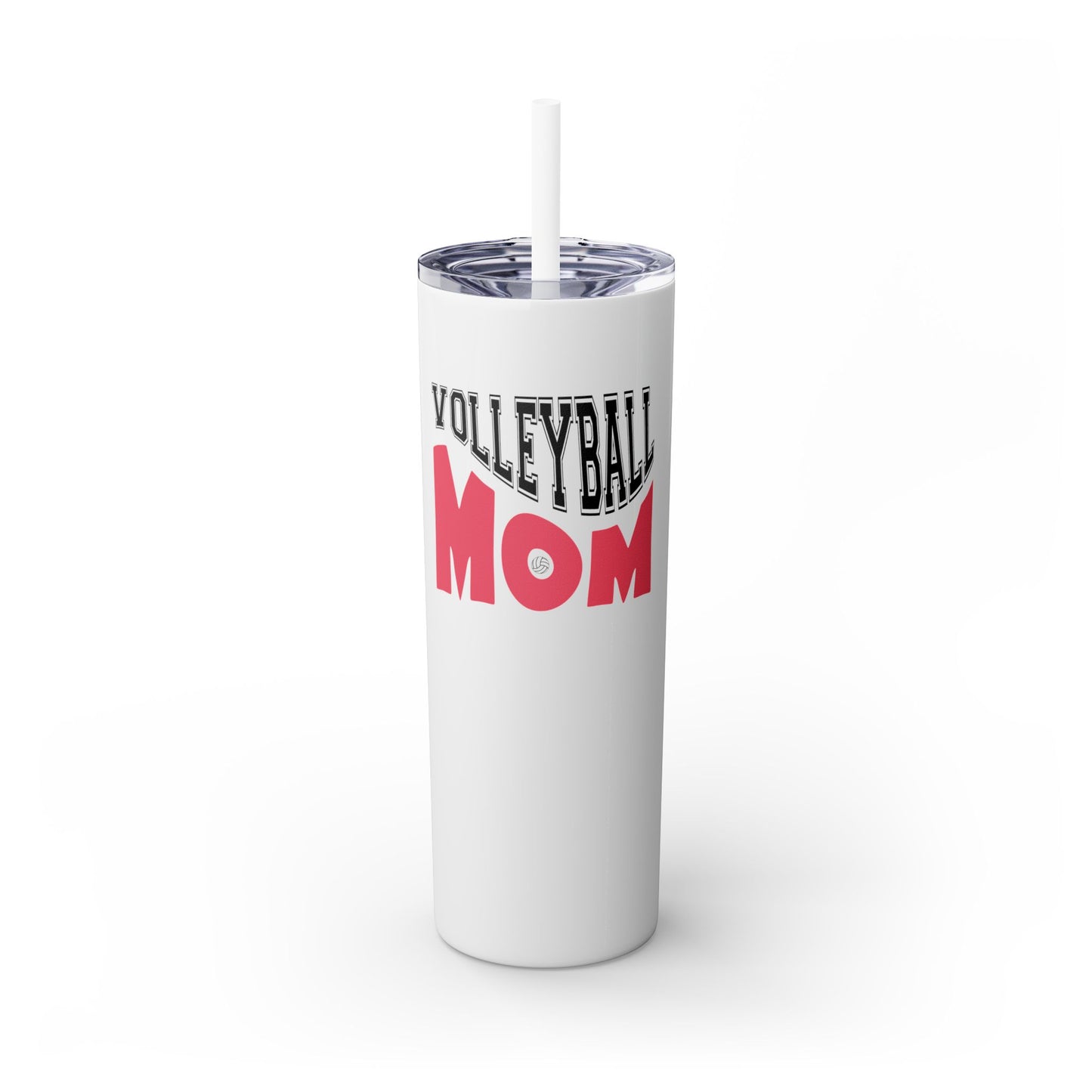 Volleyball Mom Skinny Tumbler with Straw - 20oz