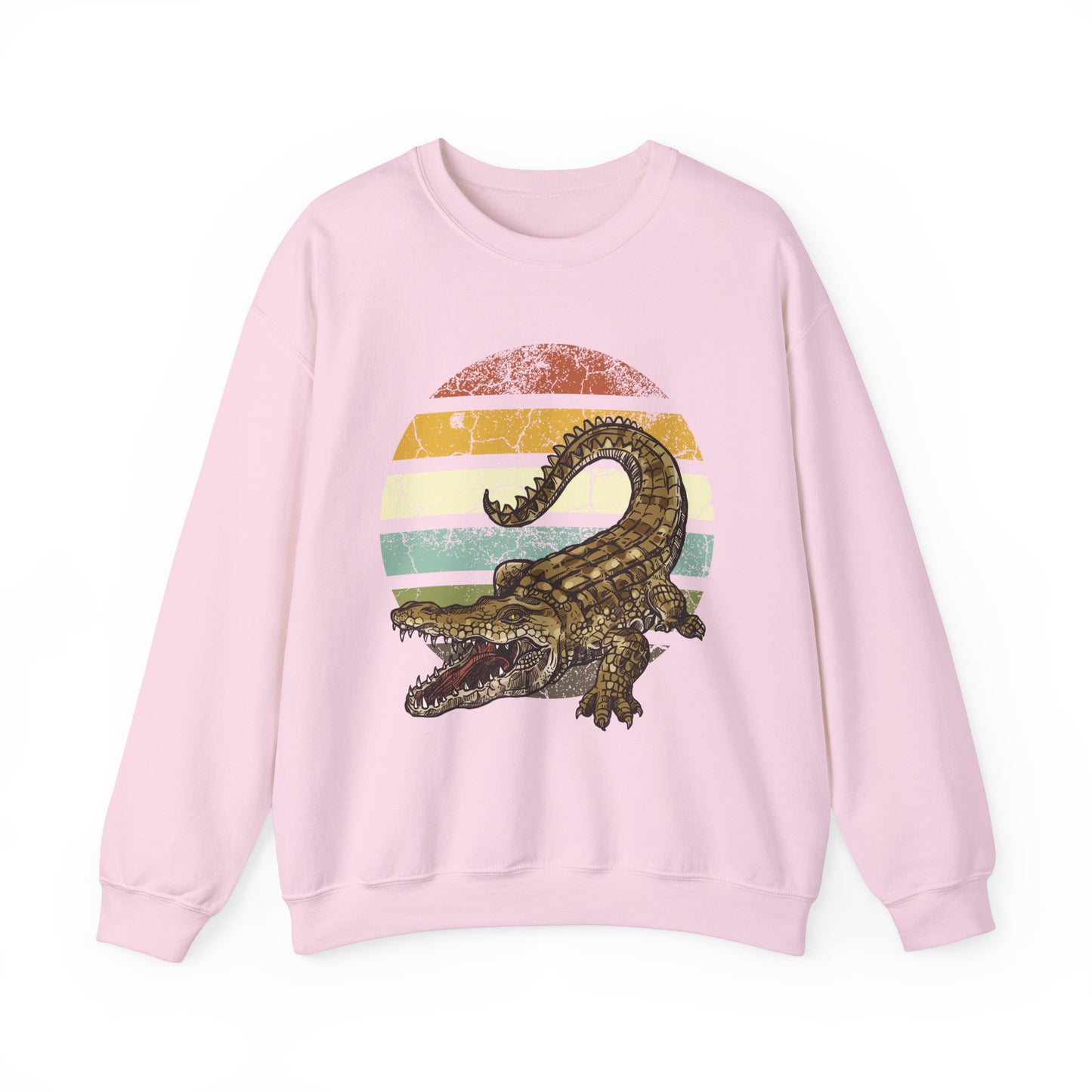 Retro Alligator Graphic Crewneck Sweatshirt