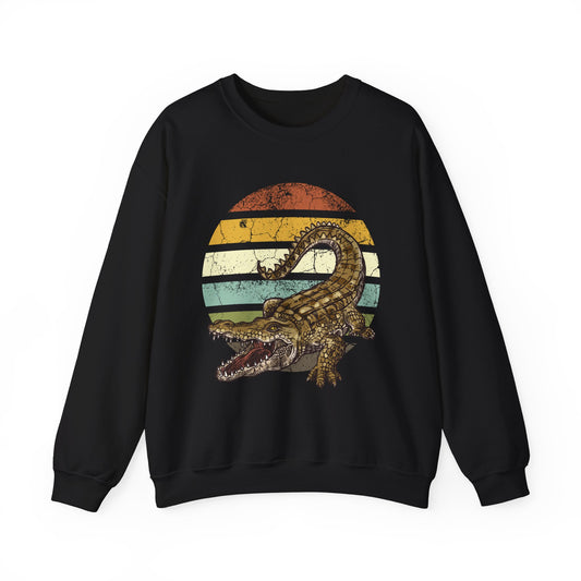 Retro Alligator Graphic Crewneck Sweatshirt