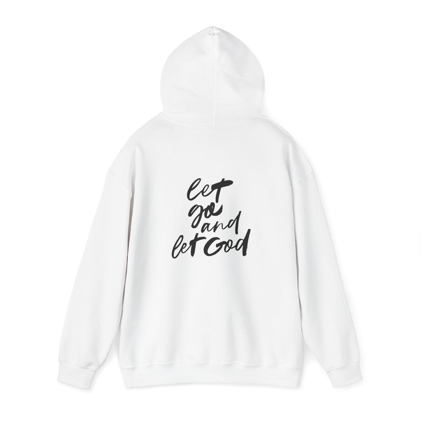 Inspirational Unisex Heavy Blend™ Hooded Sweatshirt - 'Let Go and Let God'