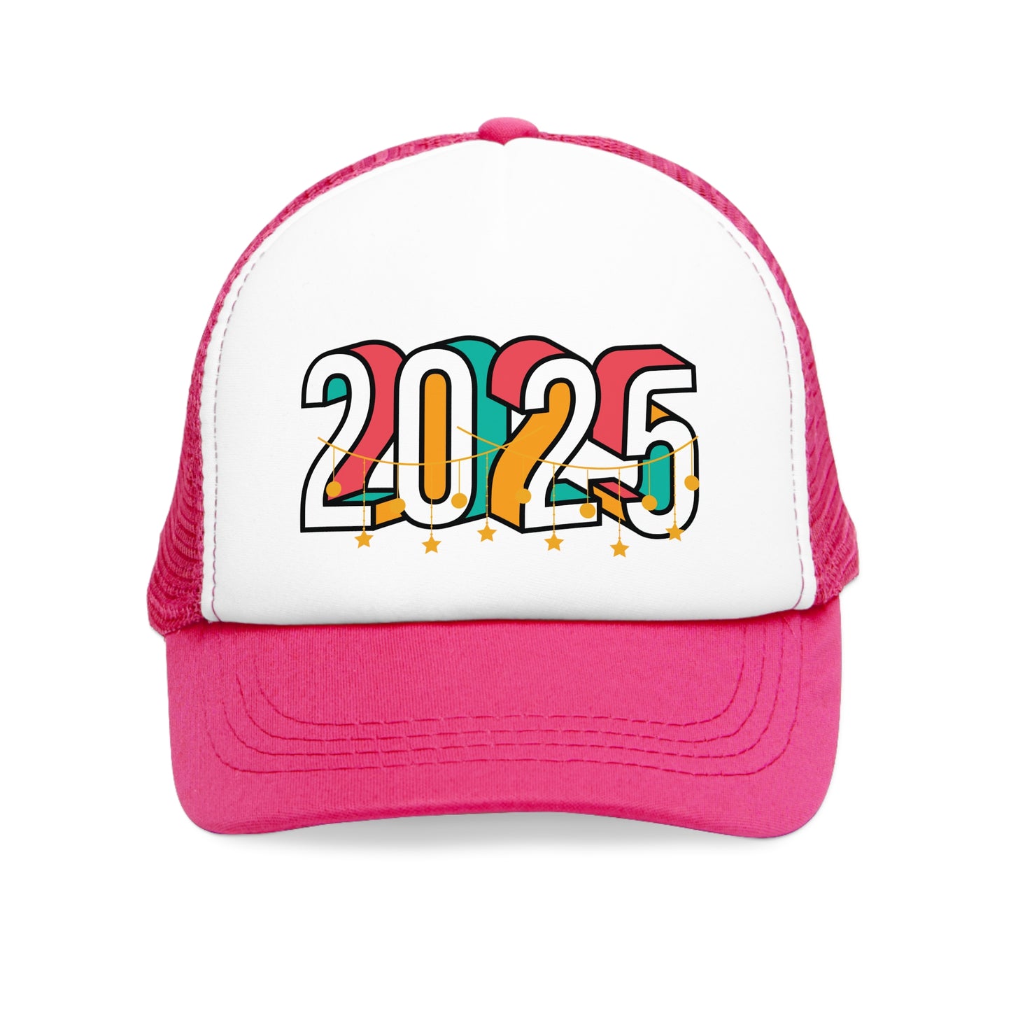 New Years Retro 2025 Mesh Cap - Perfect for Celebrations and Everyday Style