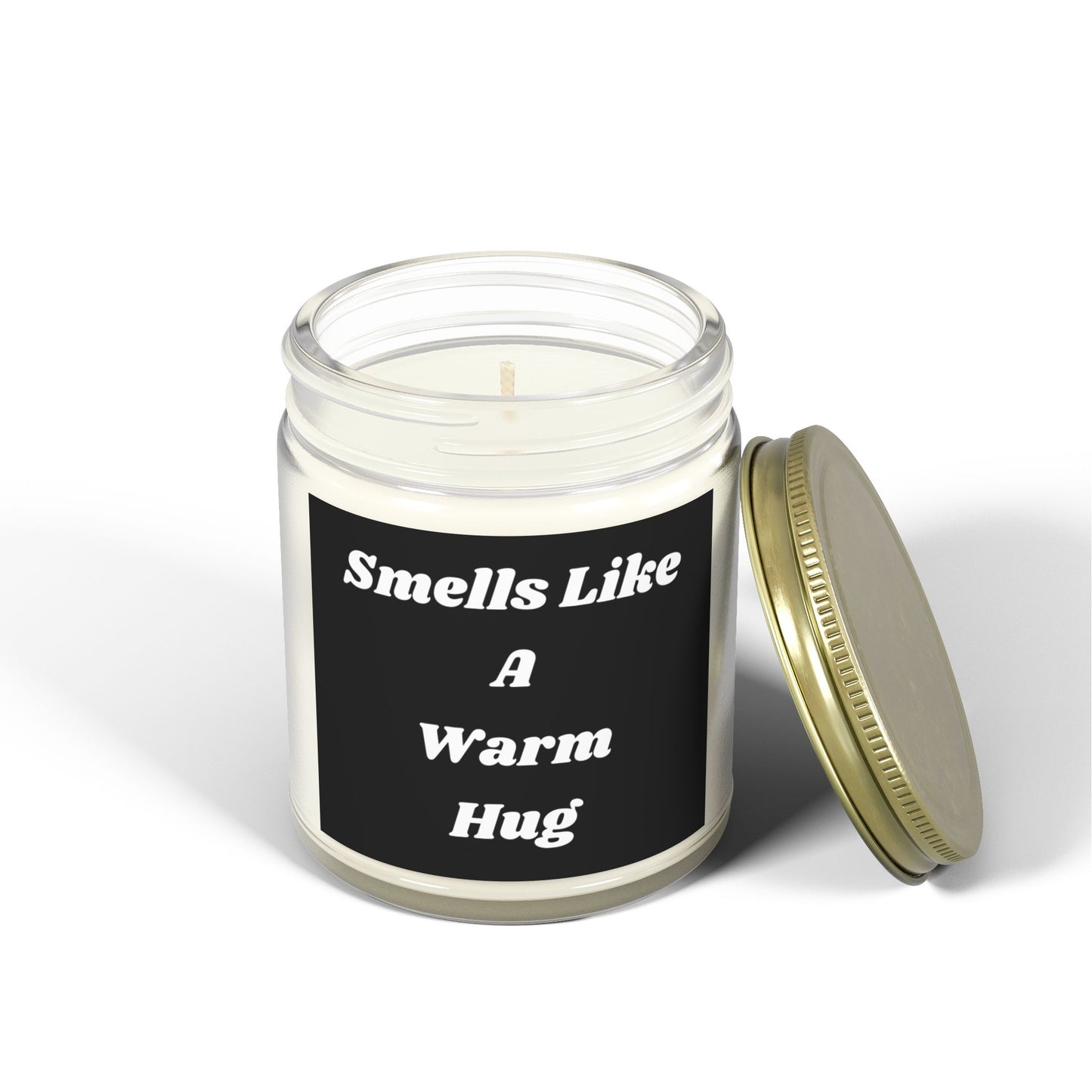 Smells Like A Warm Hug Scented Candle - Cozy Coconut Apricot Wax (4oz & 9oz)