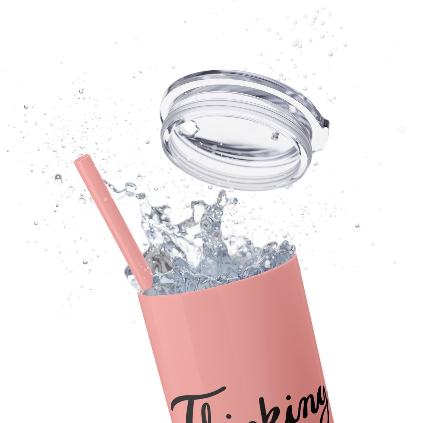 Thoughtful Thinking of You Skinny Tumbler with Straw - 20oz