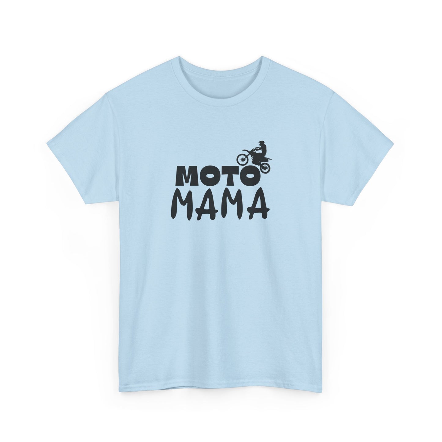 Moto Mama Unisex Heavy Cotton Tee - Perfect Gift for Motorcycle Moms