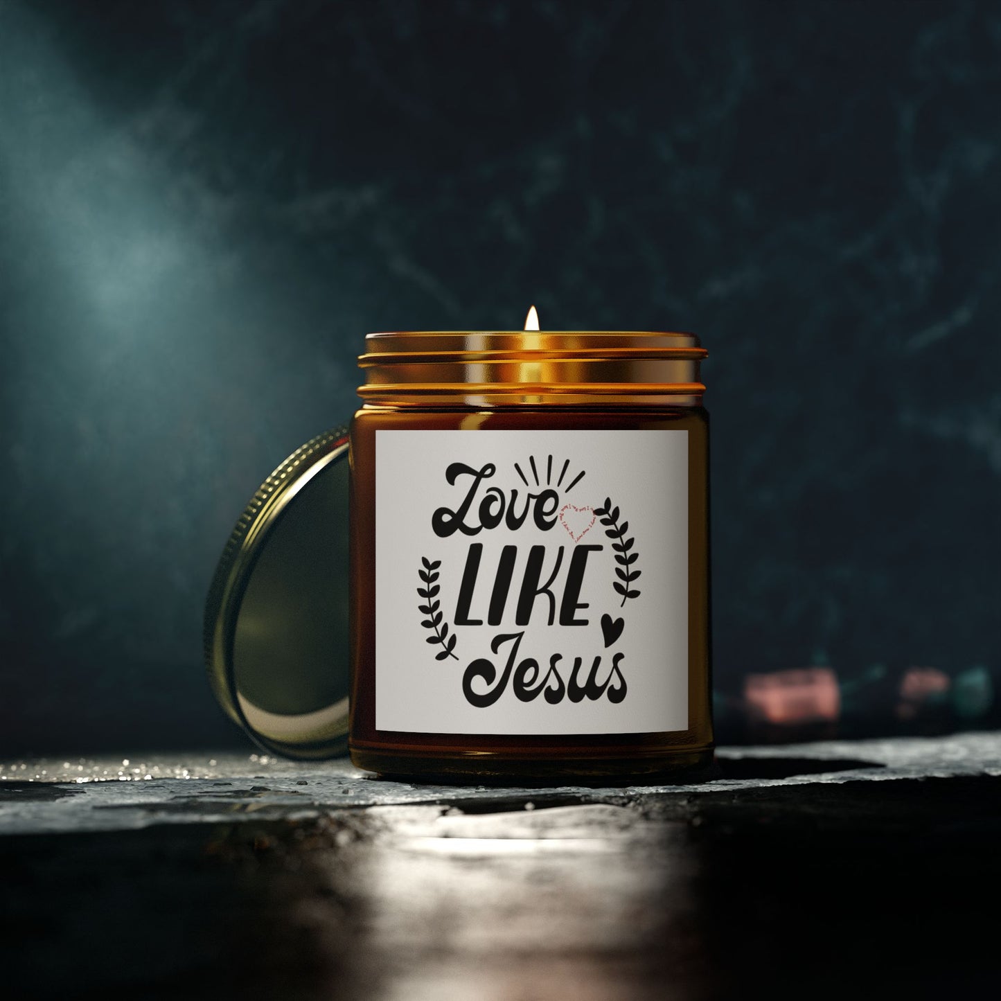 Love Like Jesus Scented Candle - Coconut Apricot Wax (4oz, 9oz)