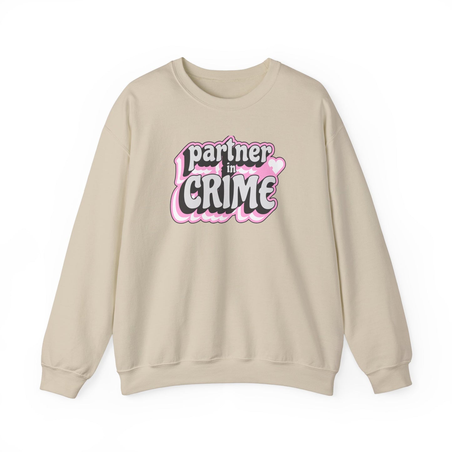 Partner in Crime Unisex Heavy Blend Crewneck Sweatshirt - Cozy Couples Apparel