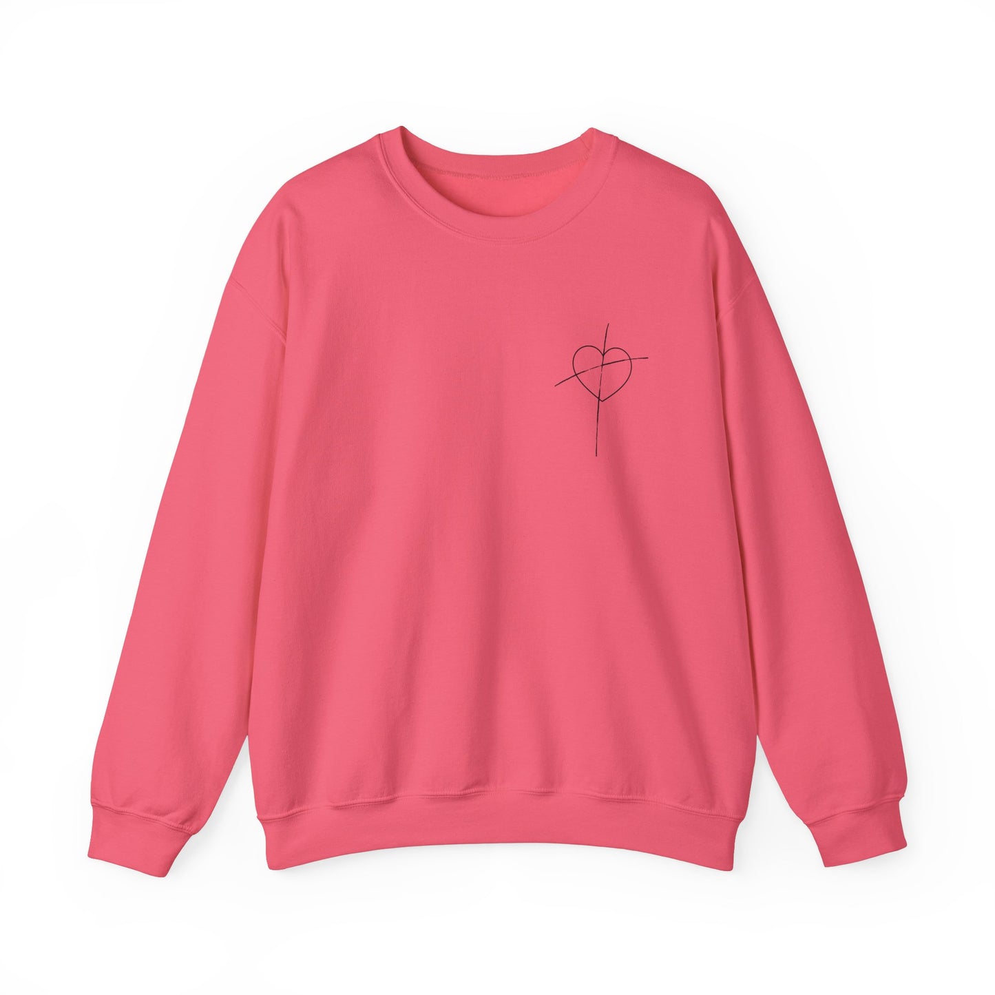 Saved By Grace Unisex Crewneck Sweatshirt - Inspirational Spirit Wear