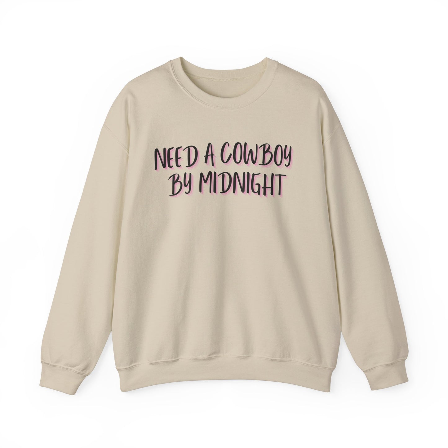 New Years Need a Cowboy by Midnight Unisex Crewneck Sweatshirt - Cozy Casual Wear