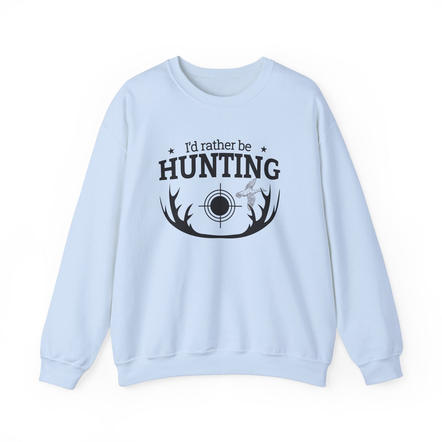 I'd Rather Be Hunting Unisex Crewneck Sweatshirt | Cozy Outdoor Apparel