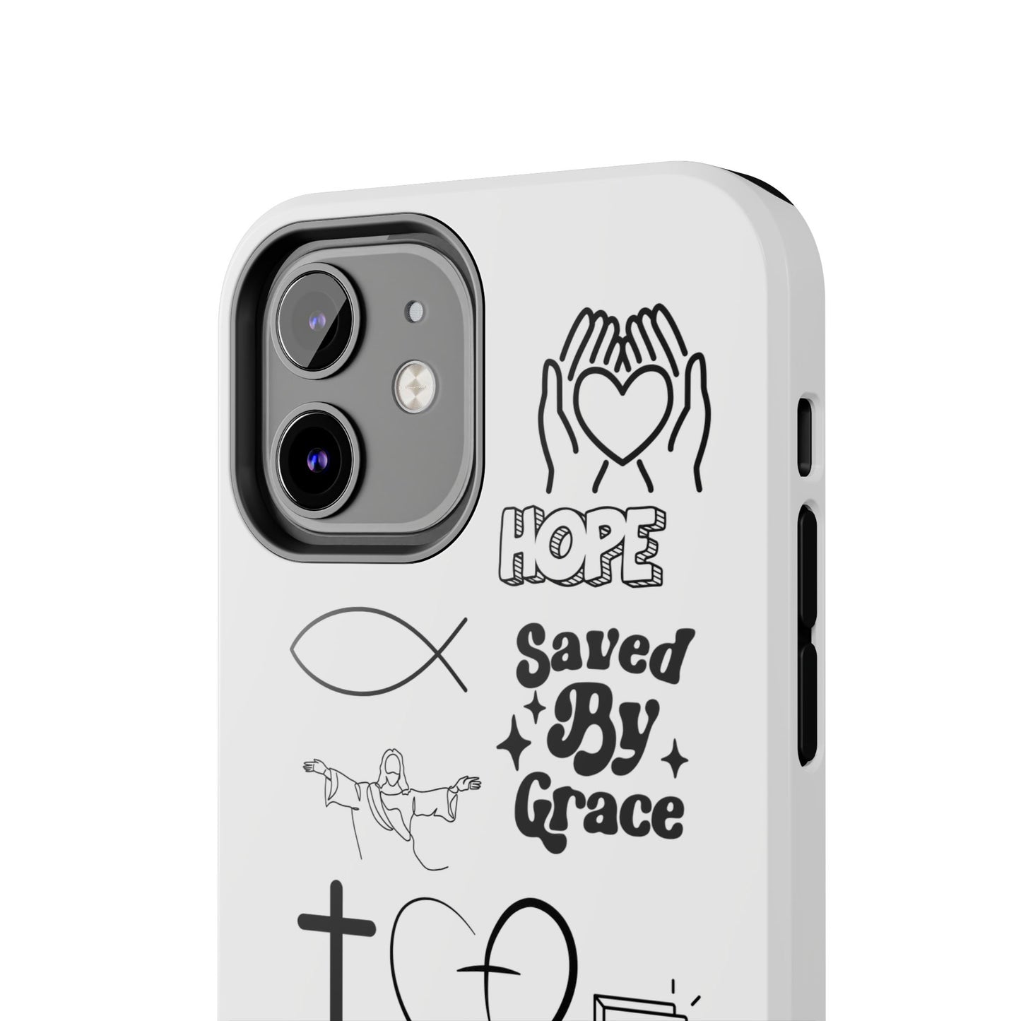 Inspirational Tough Phone Case - Faith, Hope & Grace Design