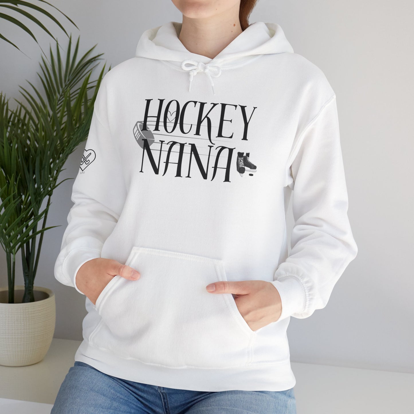 * Custom * Hockey Nana Unisex Heavy Blend™ Hooded Sweatshirt - Cozy Gift for Hockey Lovers