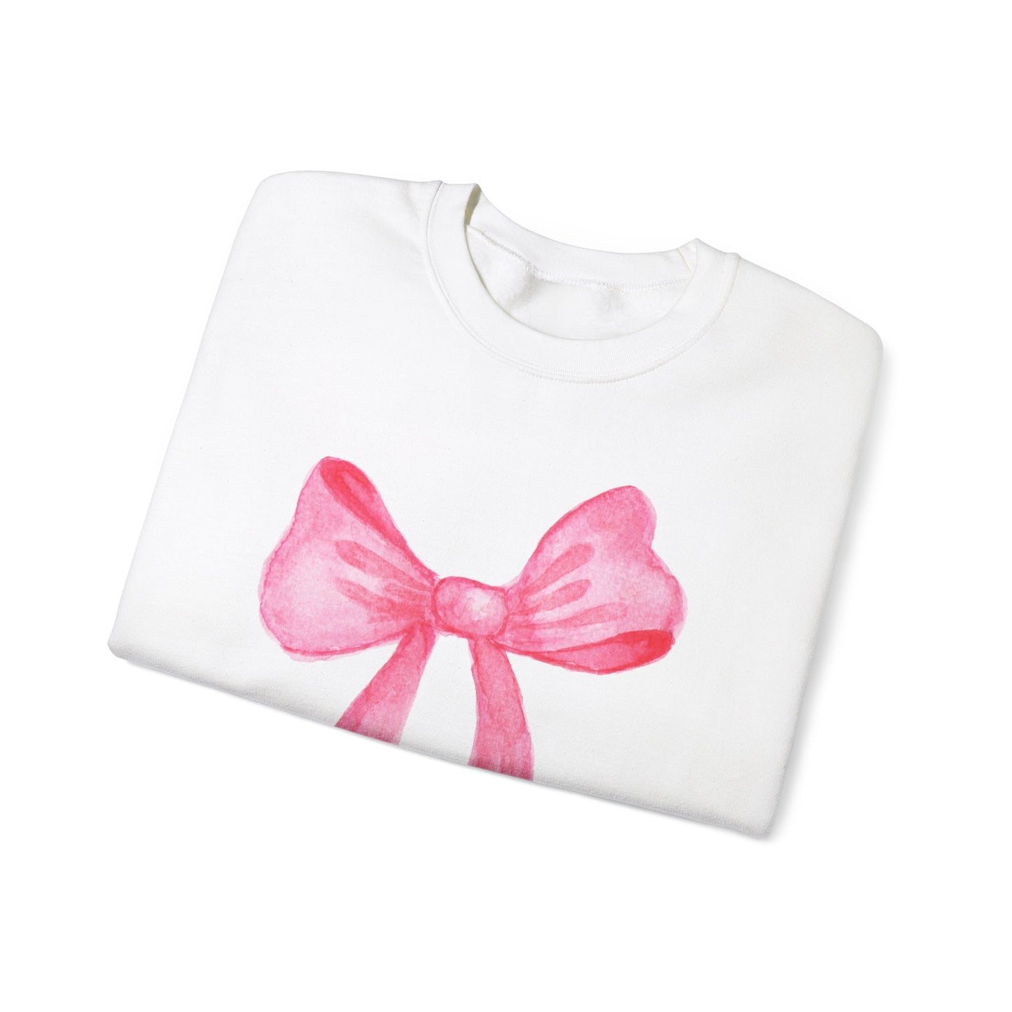 Pink Bow Unisex Sweatshirt - Cozy Gift for Fashion Lovers