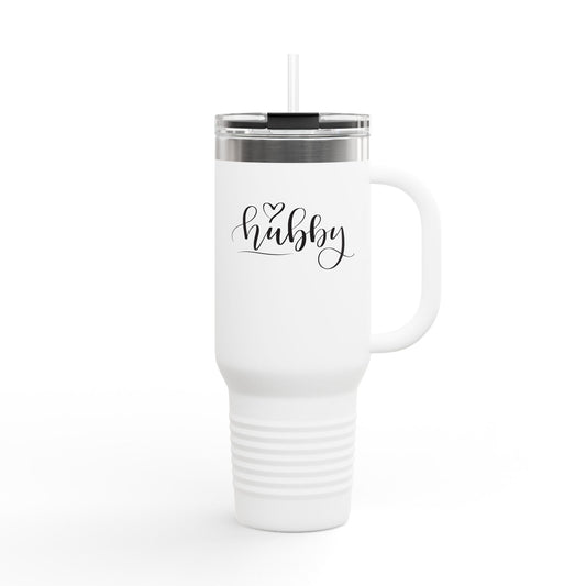 Personalized Hubby Insulated Travel Mug, 40oz - Perfect Gift for Him!